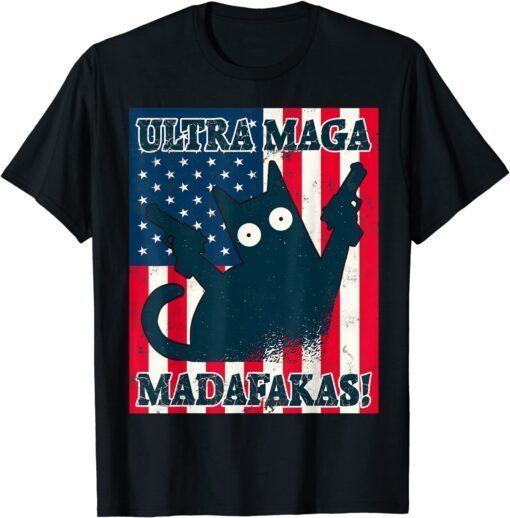 Ultra Maga Madafakas Cats Tops Summer Dresses Pew Cat Tee Shirt