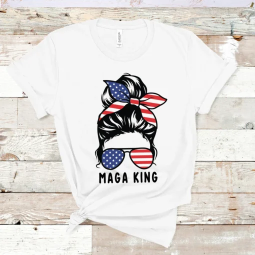 Ultra Maga Messi Bun maga King President Donald Trump Tee Shirt