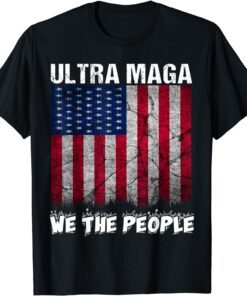 Ultra Maga Retro Vintage American Flag cool Ultra Maga T-Shirt