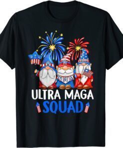 Ultra Maga Squad Gnomes, 4th Of July Great Maga King Gnome Tee Shirt