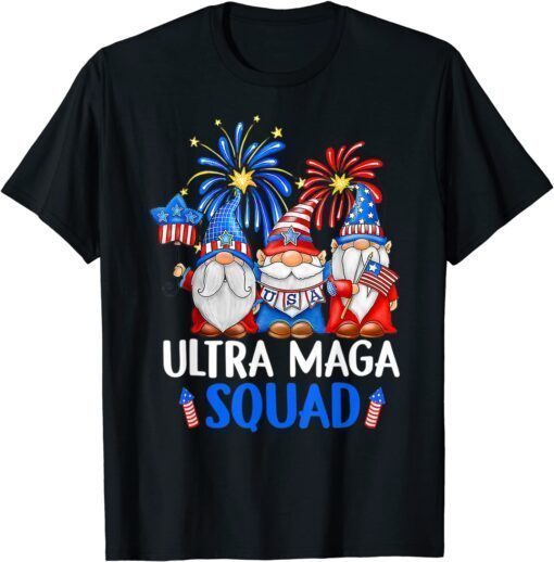 Ultra Maga Squad Gnomes, 4th Of July Great Maga King Gnome Tee Shirt