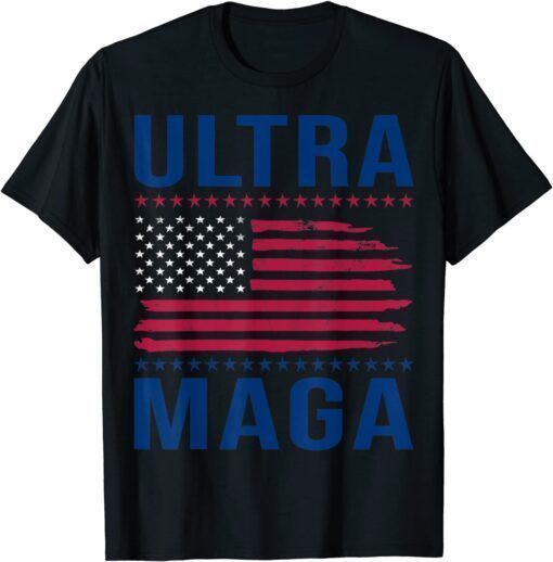 Ultra Maga Trendy American Flag Going Out Made In USA Tee Shirt