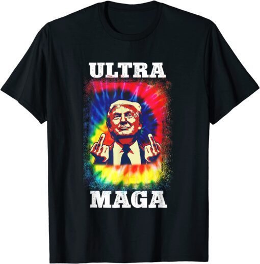 Ultra Maga Trump Bleach Tyedie Tee Shirt