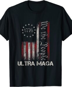 Ultra Maga Vintage American Flag Ultra-Maga US Flag T-Shirt