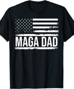 Ultra Maga dad Proud Ultra-Maga Usa flag fathers day king Tee Shirt