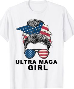 Ultra Mega Girl Patriotic Trump Republicans Conservatives Tee Shirt