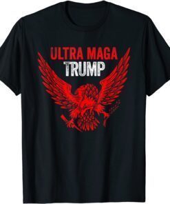 Ultra Mega Patriotic Trump Eagle Vote Trump 2024 4th Of July Tee Shirt