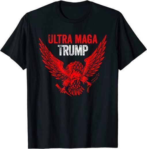 Ultra Mega Patriotic Trump Eagle Vote Trump 2024 4th Of July Tee Shirt