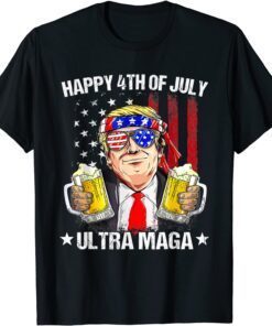 Ultra mega Proud Pro Trump Happy 4th of July American Flag 2022 Shirt