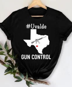 Uvalde Gun Control Now, Pray For Texas Tee Shirt