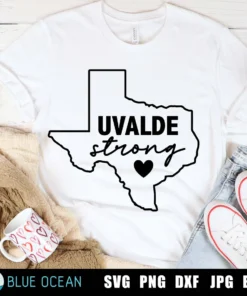 Uvalde Strong, Anti Gun Pray For Texas Tee Shirt