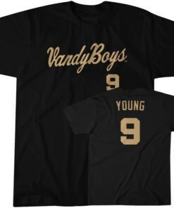 Vanderbilt Baseball: Carter Young 9 Tee Shirt