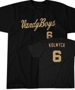 Vanderbilt Baseball: Tate Kolwyck 6 Tee Shirt