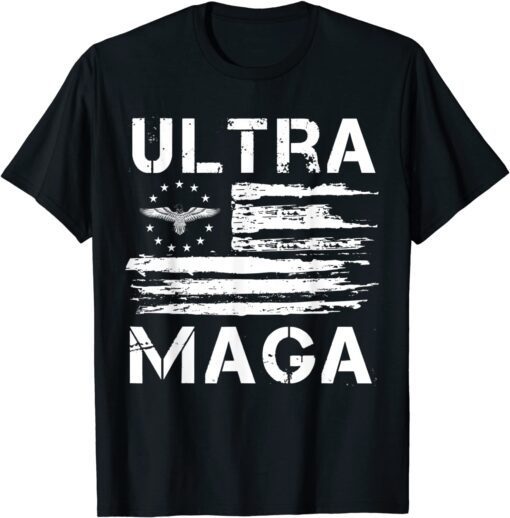 Vintage American Flag We The People Ultra Maga Patriotic Tee Shirt