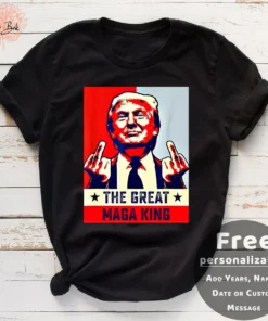 Vintage Donald Trump Ultra Maga The Great MAGA King Tee Shirt