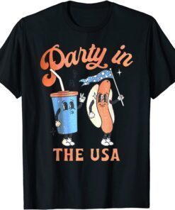 Vintage Party in the USA 4th of July Tee Shirt