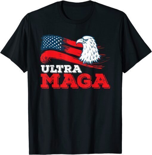 Vintage Ultra Mega Eagle with the flag for USA Tee Shirt