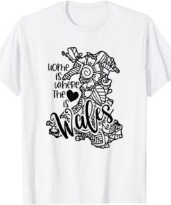 Wales Mandala Map Welsh Mandala Cymru Great Britain UK Tee Shirt