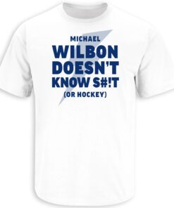 Wilbon Doesn't Know S#! Tampa Bay Hockey Tee Shirt