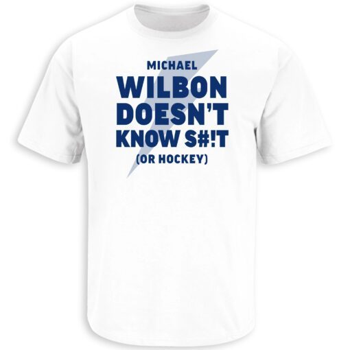 Wilbon Doesn't Know S#! Tampa Bay Hockey Tee Shirt