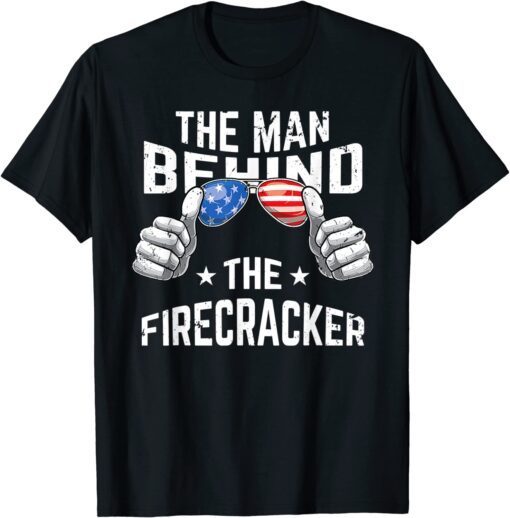 4th Of July Pregnancy The Man Behind The Firecracker Tee Shirt