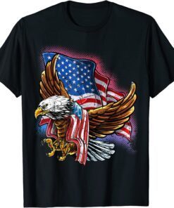 4th of July Bald Eagle Patriotic Stars Stripes American Flag 2022 Shirt