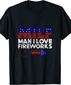 4th of July Man I Love Fireworks Tee Shirt