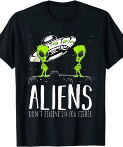 Aliens Space Planets Stars Science Fans Lover Tee Shirt