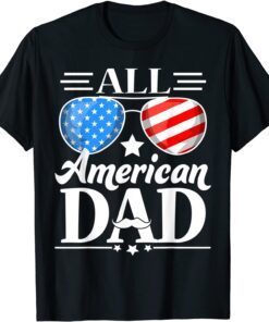 All American Patriot USA Dad Tee Shirt