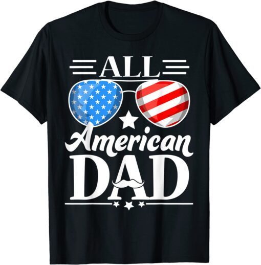 All American Patriot USA Dad Tee Shirt