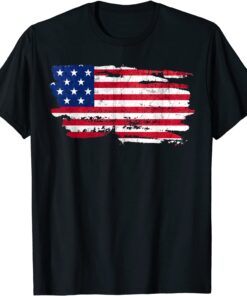 America Patriotic Flag Happy 4th Of July USA Independence Tee Shirt