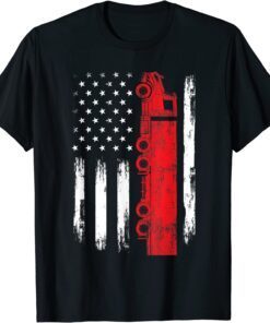 American Flag Truck – Semi Truck Driver Trucking Trucker Tee Shirt