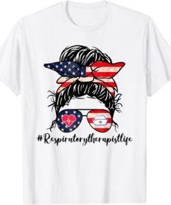 American Respiratory Therapist Sunglasses 4th Of July Tee Shirt