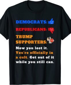 Anti-Trump Cult Political Tee for Democrats Liberals Tee Shirt