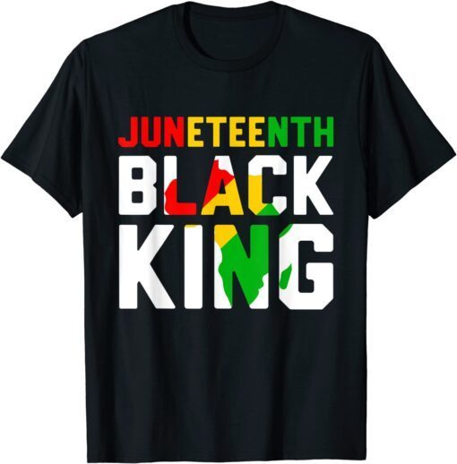 Awesome Juneteenth Black King Melanin Fathers Day Tee Shirt