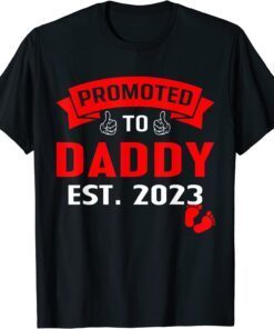 Awesome Promoted To Daddy 2023 Pregnancy Announcement Tee ShirtAwesome Promoted To Daddy 2023 Pregnancy Announcement Tee Shirt