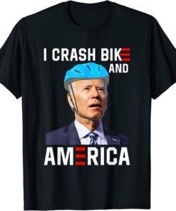 Biden Bike Bicycle I Crash Bikes and Economies Tee Shirt