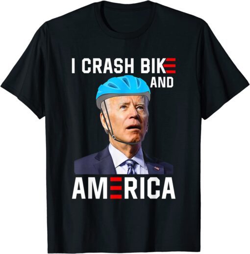 Biden Bike Bicycle I Crash Bikes and Economies Tee Shirt