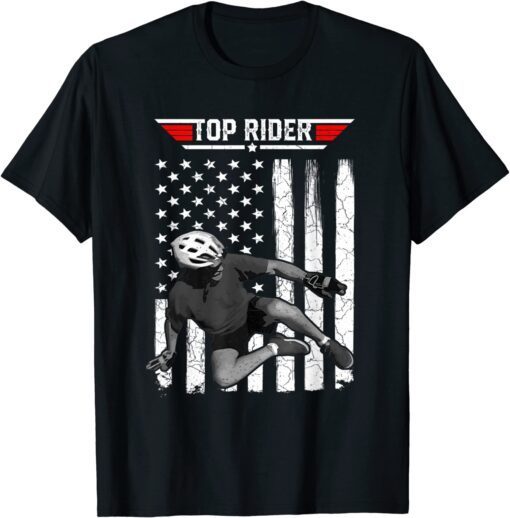 Biden Falling Off Bike Joe Biden Bike Memes 4Th Of July Tee Shirt