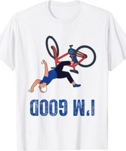 Biden Falls Off Bike Biden Falling Off His Bicycle Tee Shirt