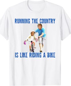 Biden Falls Off Bike Joe Biden Falling Off His Bicycle Tee Shirt