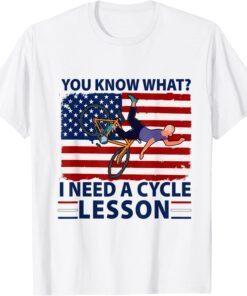 Biden bike accident i need a cycle lesson Biden Bike falls Tee Shirt