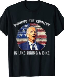 Biden falling off his bicycle Joe Biden Falls off Bike Tee Shirt