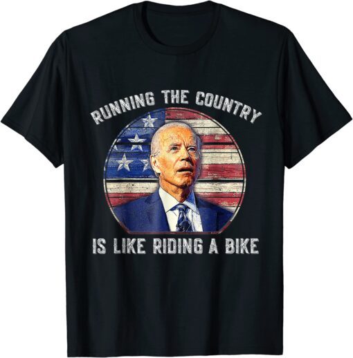 Biden falling off his bicycle Joe Biden Falls off Bike Tee Shirt