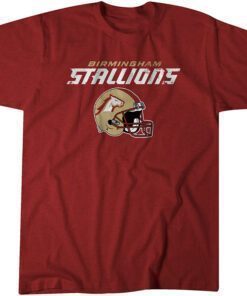 Birmingham Stallions: Vintage Helmet Tee Shirt