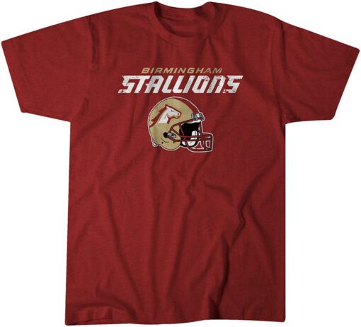 Birmingham Stallions: Vintage Helmet Tee Shirt