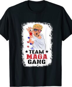 Bleached Trump Salt Sprinkle, Trump Patriot Team MAGA Gang Tee Shirt