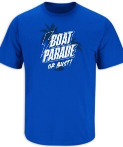 Boat Parade or Bust Tampa Bay Hockey Tee Shirt