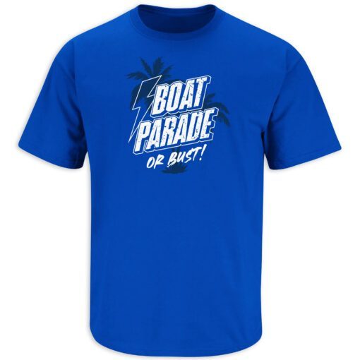 Boat Parade or Bust Tampa Bay Hockey Tee Shirt