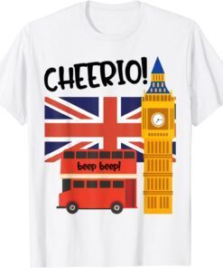 British Flag United Kingdom England Quote Travel Big Ben Tee Shirt